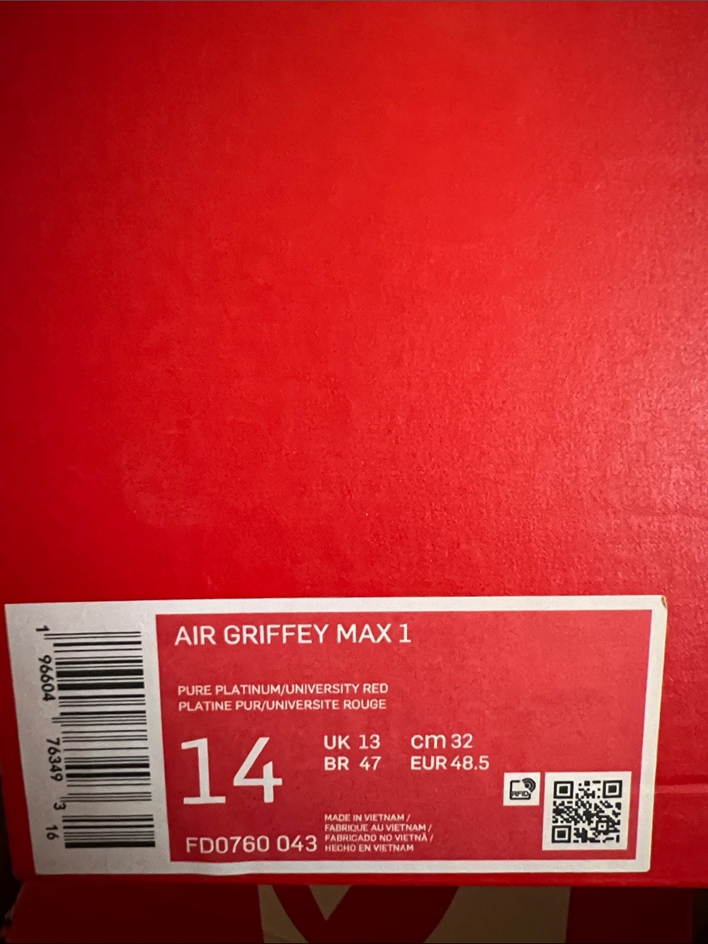 Nike Gray & Red 24 Strap Athletic Sneakers Sz 14 new - Picture 2 of 5